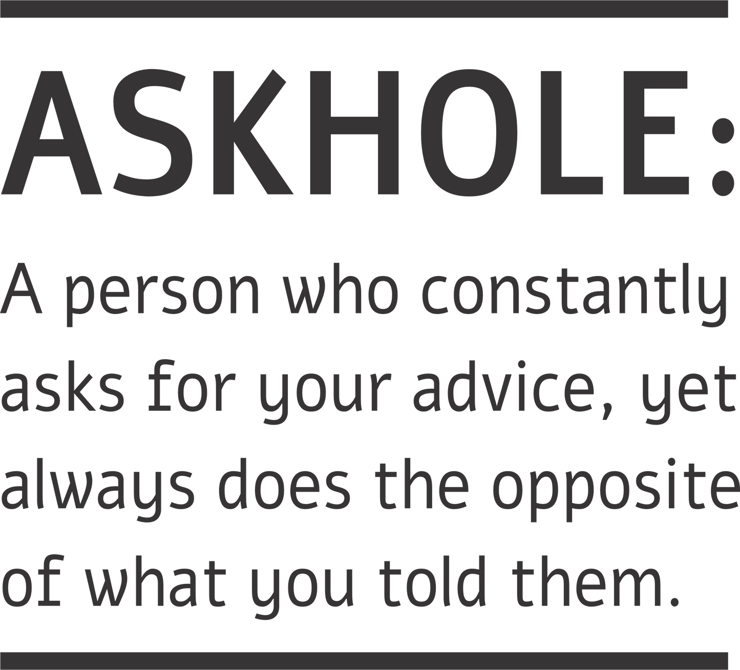 Askhole (Black)