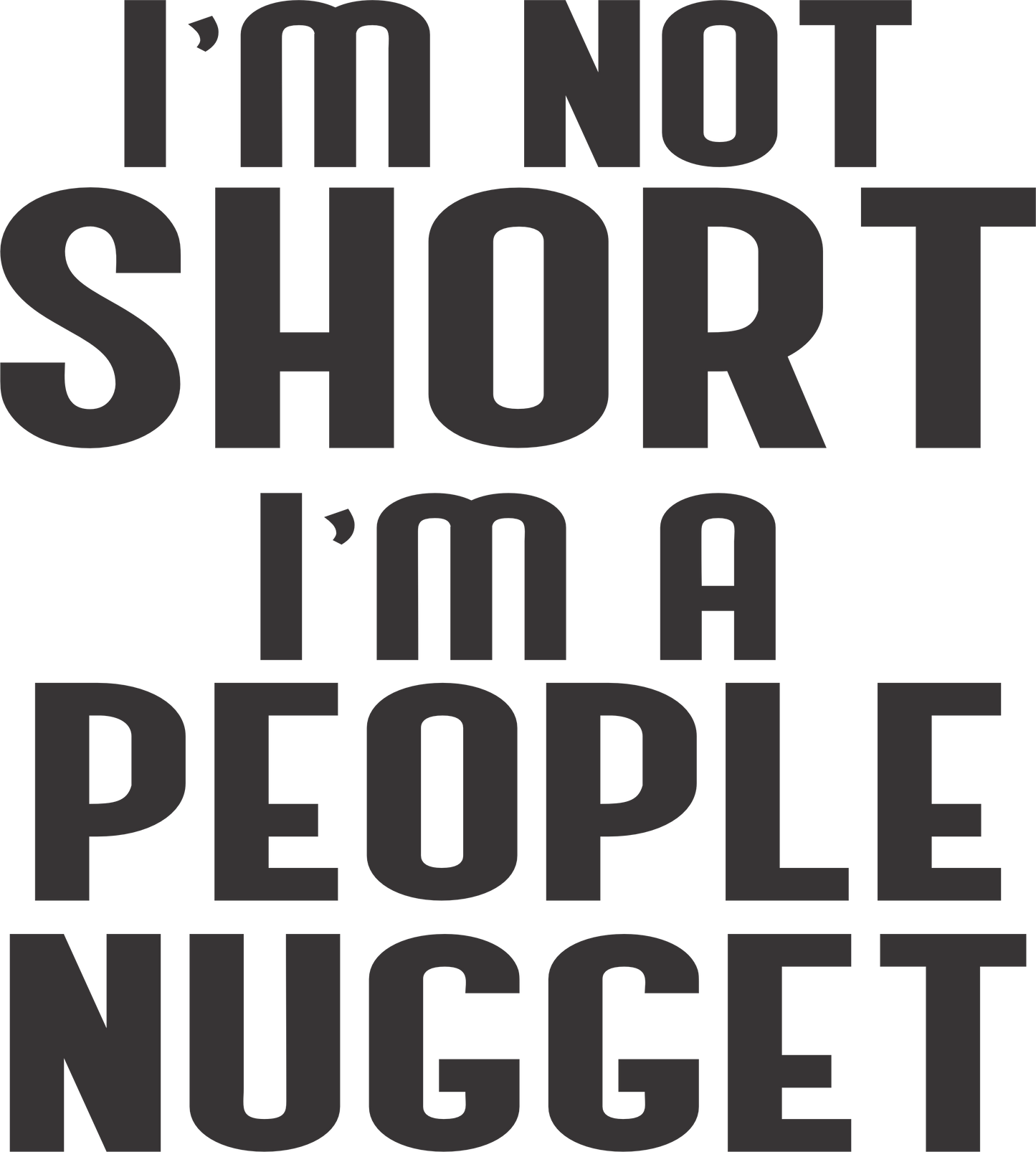 People Nugget (Black)