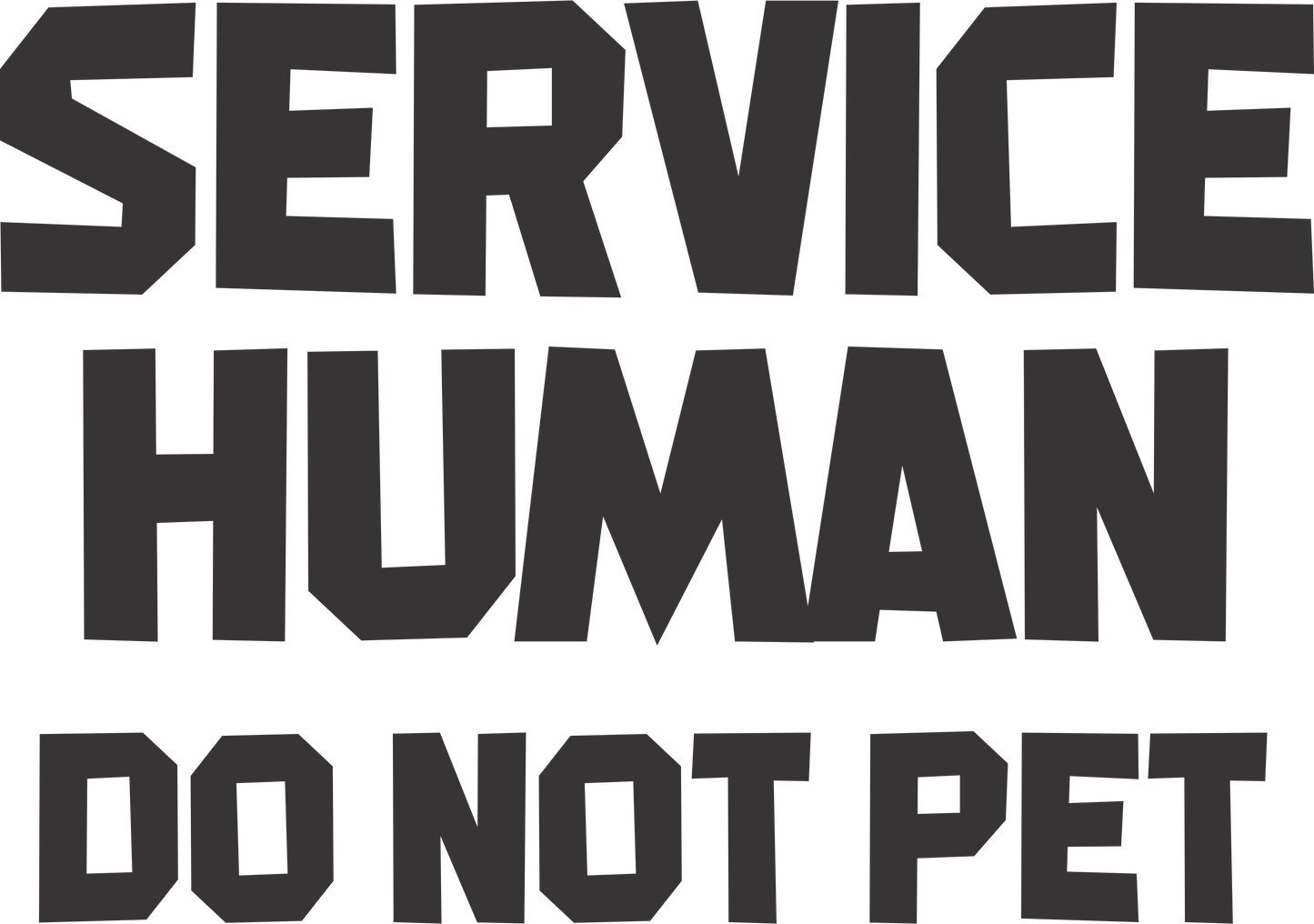 Service Human (Black)