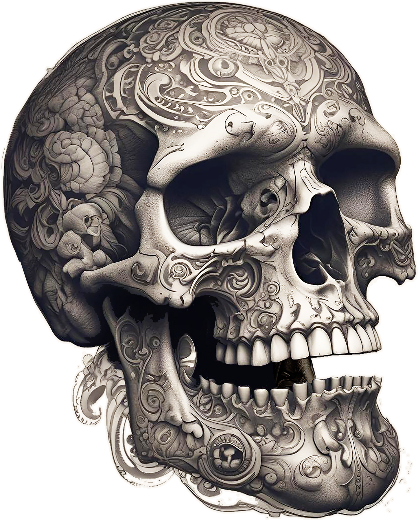 Skull Engraved