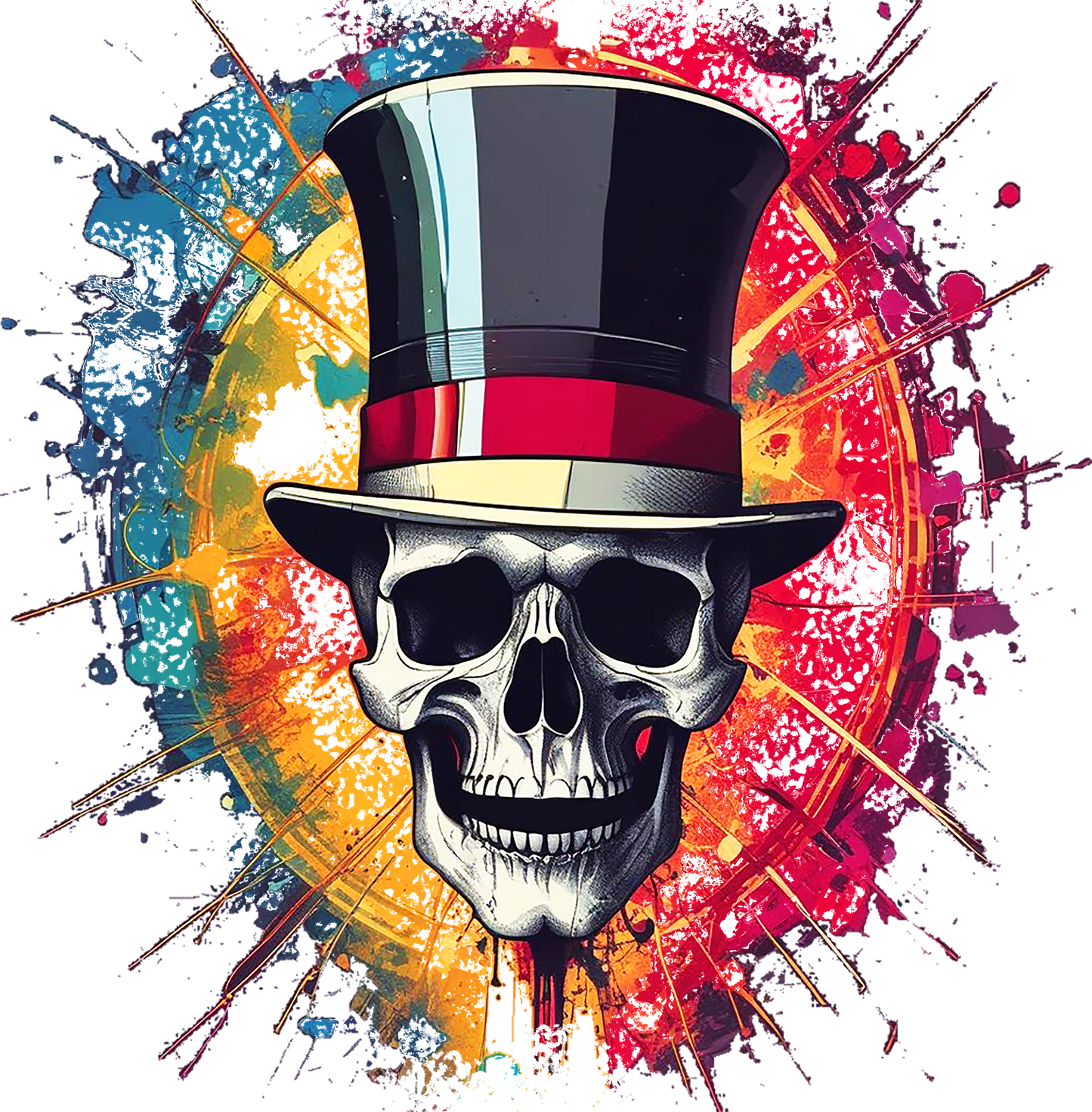 Skull Top Hat 1