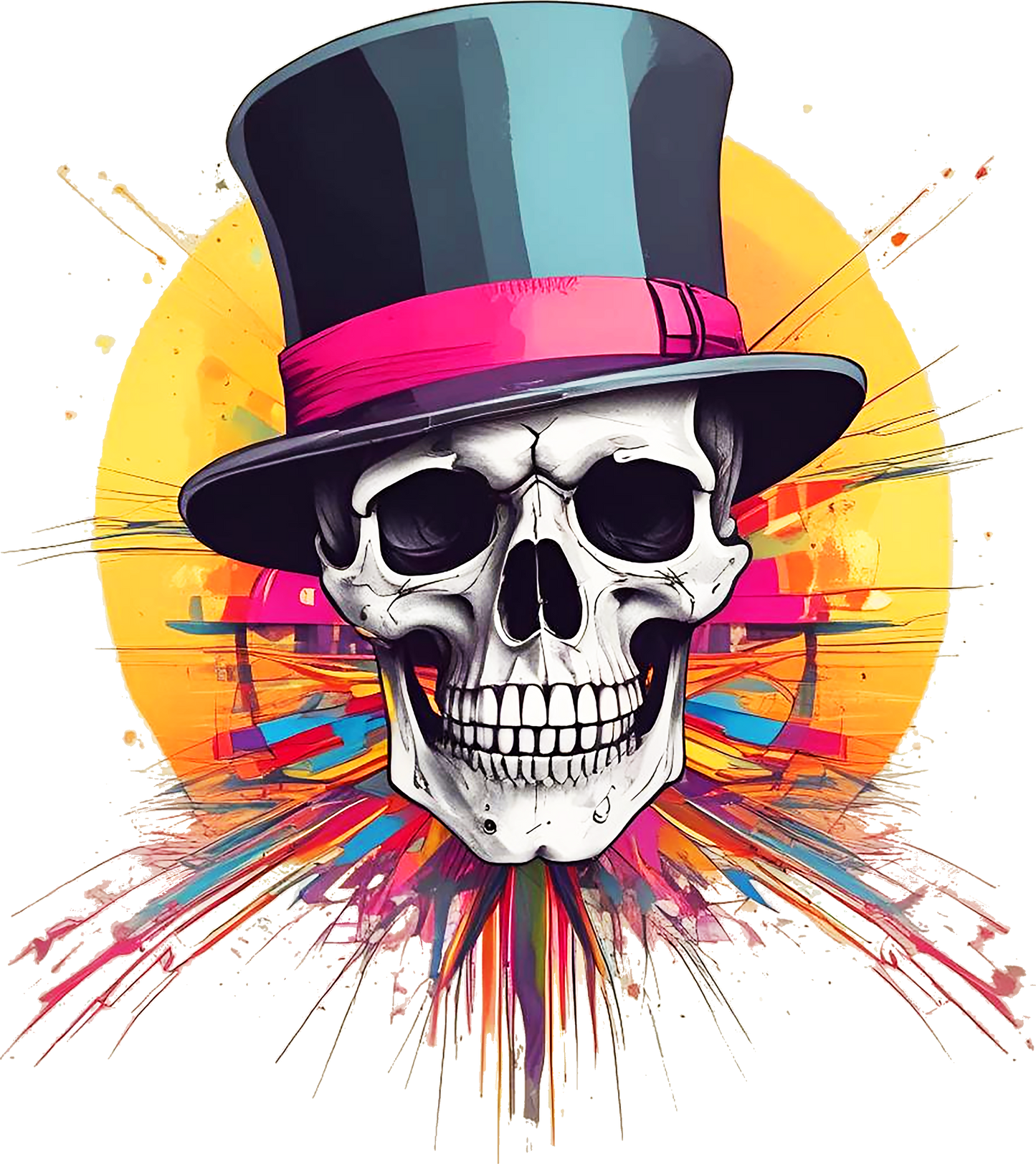 Skull Top Hat 2